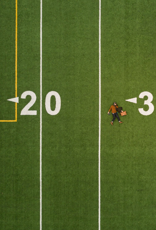 Martin Reisch person lying on a football field